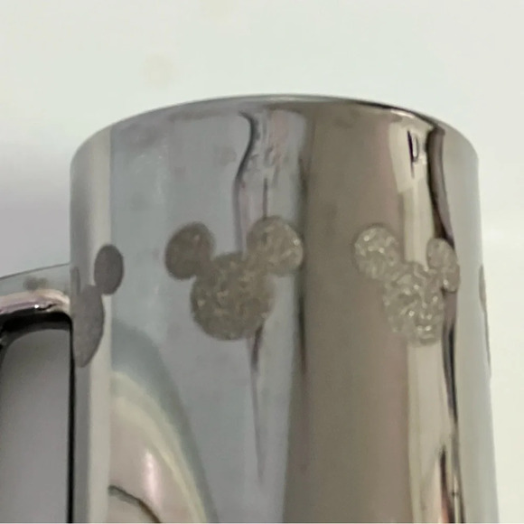 Vintage Disney chrome / mirrored mug / handled beer drinking glass - Picture 8 of 12